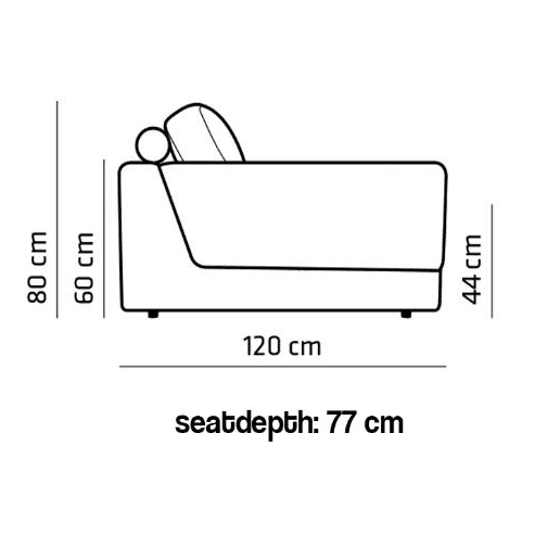 Ecksofa Barcelona mit Récamière