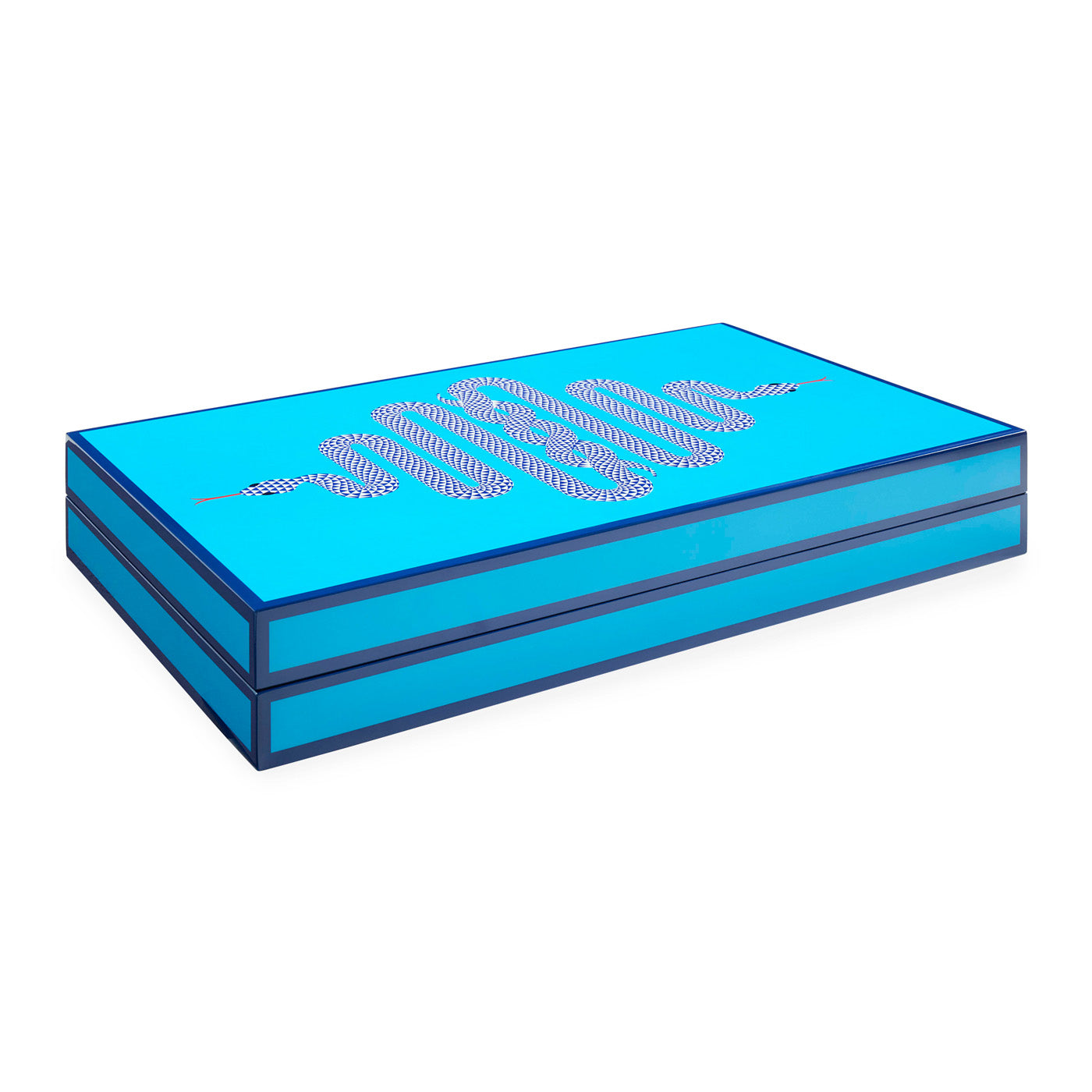 Jonathan Adler Backgammon Spiel Eden | blau