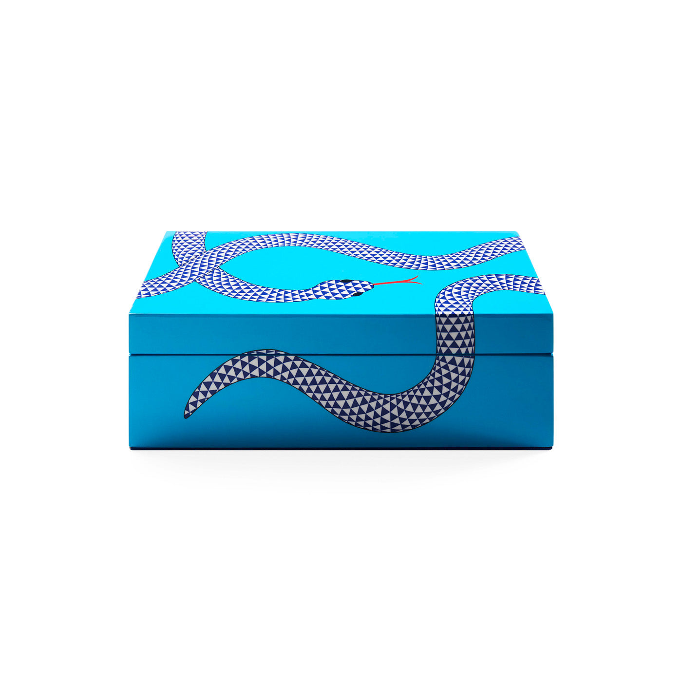 Jonathan Adler Eden Aufbewahrungsbox mit Deckel Small | blau