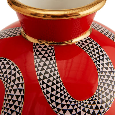 Jonathan Adler Vase Eden rund | Orange