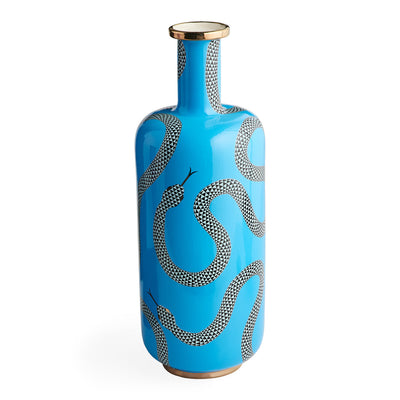 Jonathan Adler Vase Eden Tall Bottle | Blau