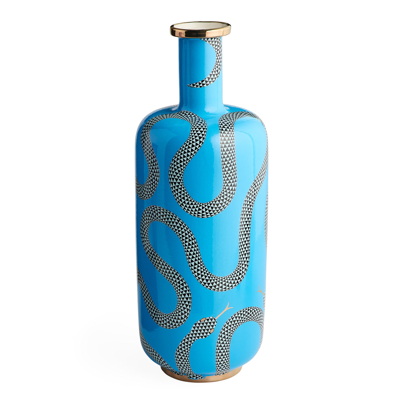 Jonathan Adler Vase Eden Tall Bottle | Blau