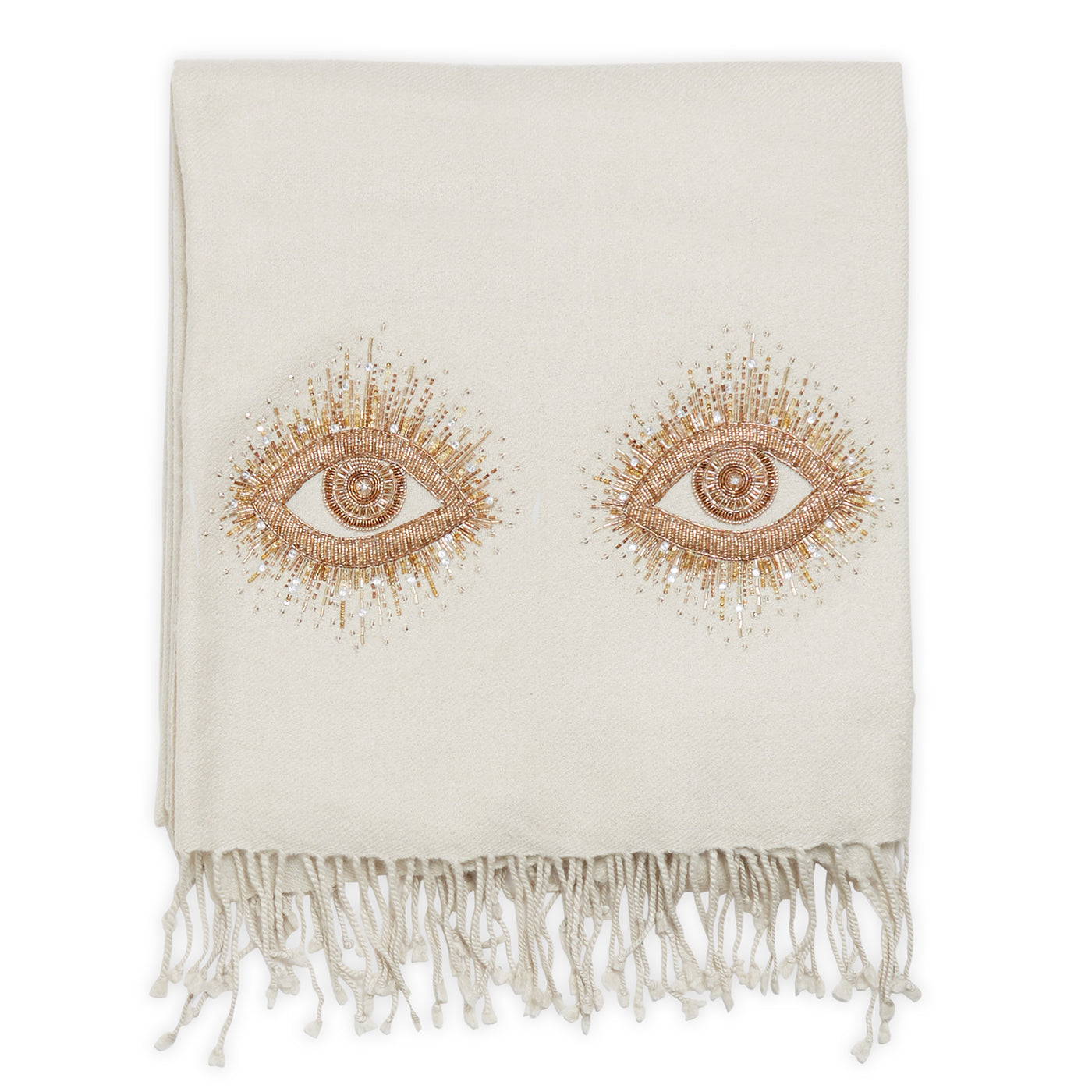 Jonathan Adler Kamelhaar-Wolldecke Muse Eyes | 127x178 cm