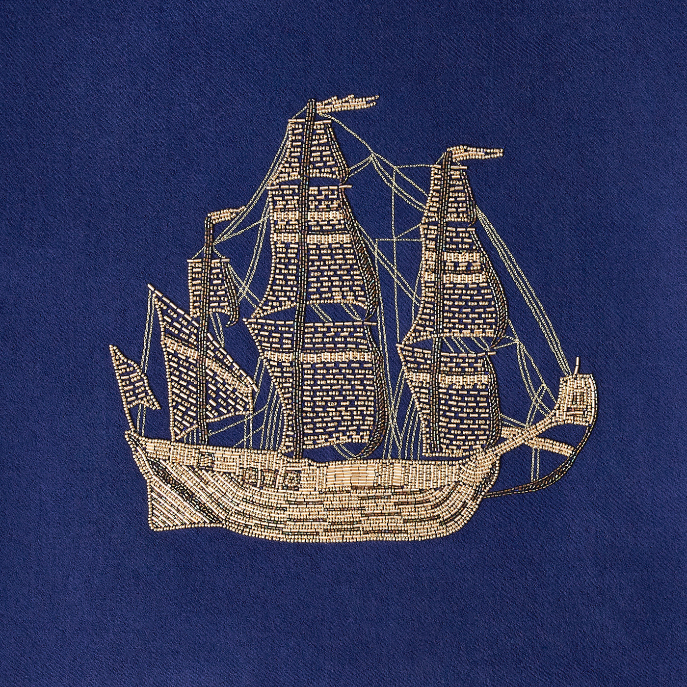 Jonathan Adler Kamelhaar-Wolldecke Ship | 127x178 cm