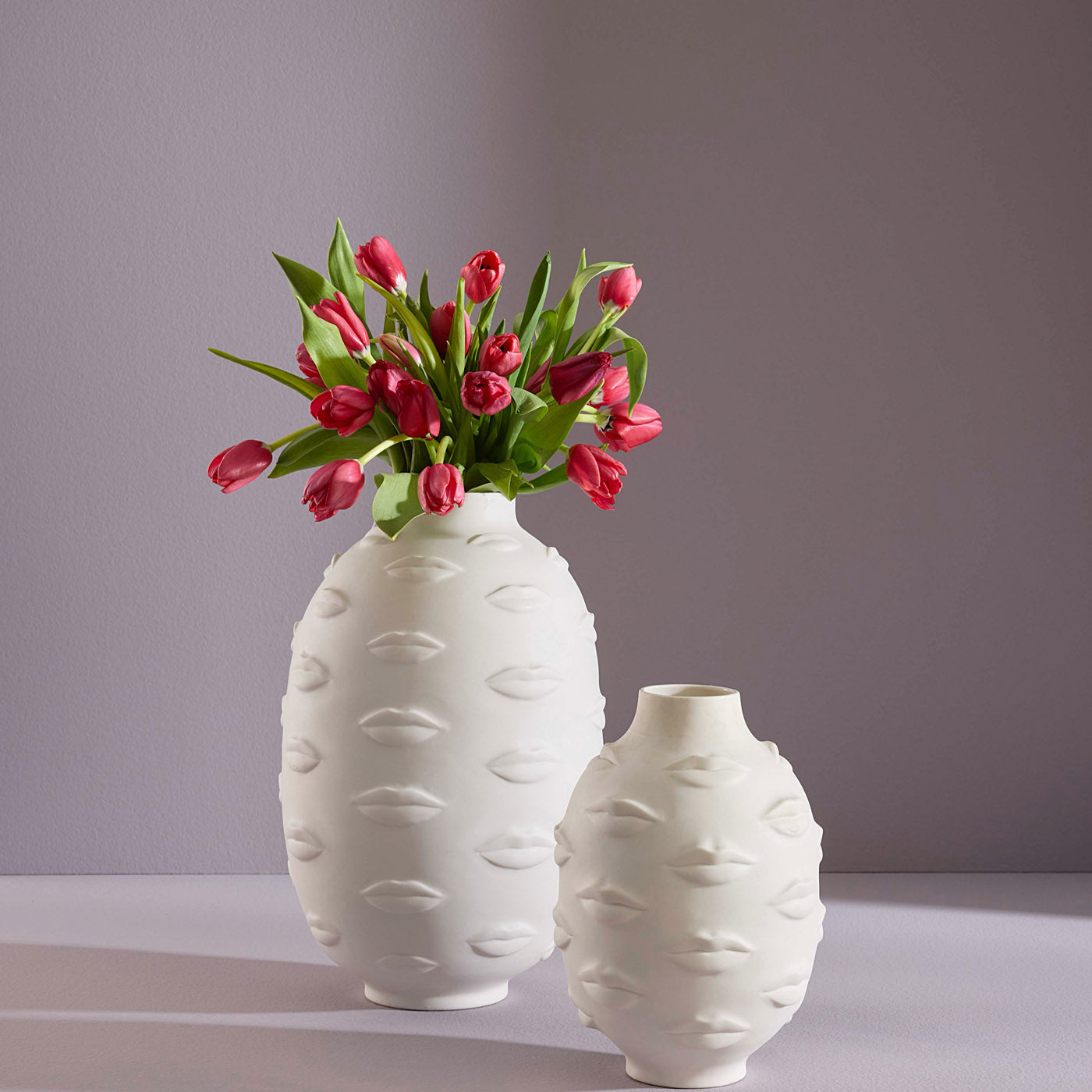 Jonathan Adler Giant Vase Gala Round | Mattweiß