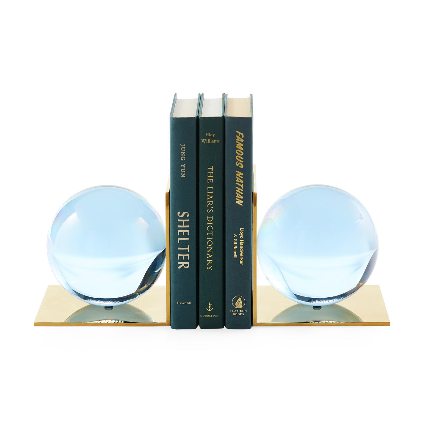 Jonathan Adler Globo Buchstützen (2-teilig) | Blau