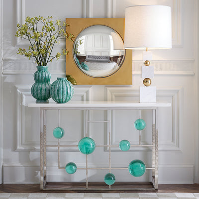 Jonathan Adler Gewölbter Spiegel Globo | Gold