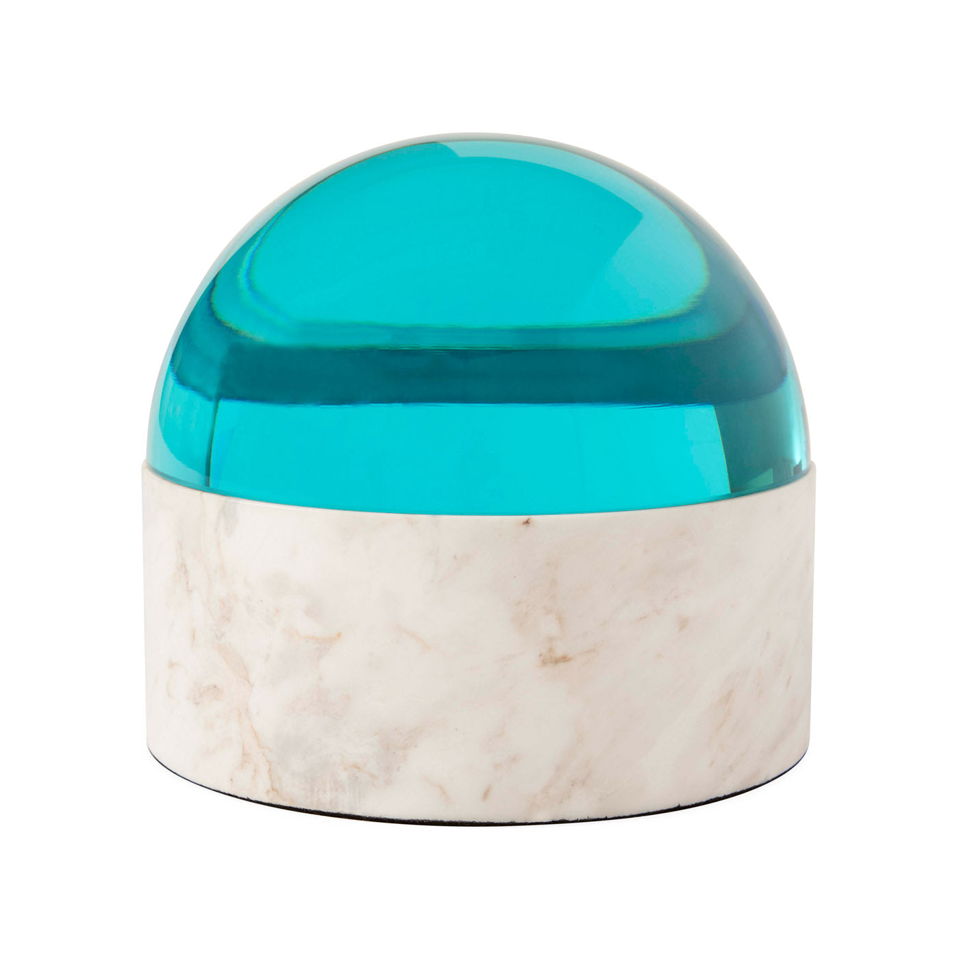 Jonathan Adler Globo Marmor Dose & Aufbewahrungsbox Medium | Aqua