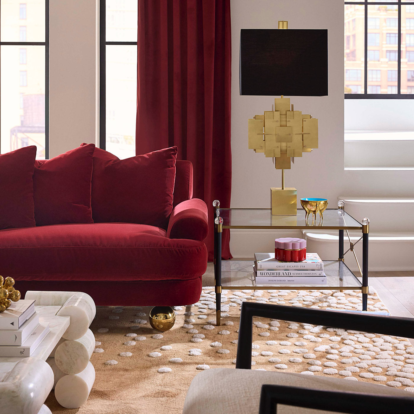 Jonathan Adler Sofa Greenwich | Vincenza Claret