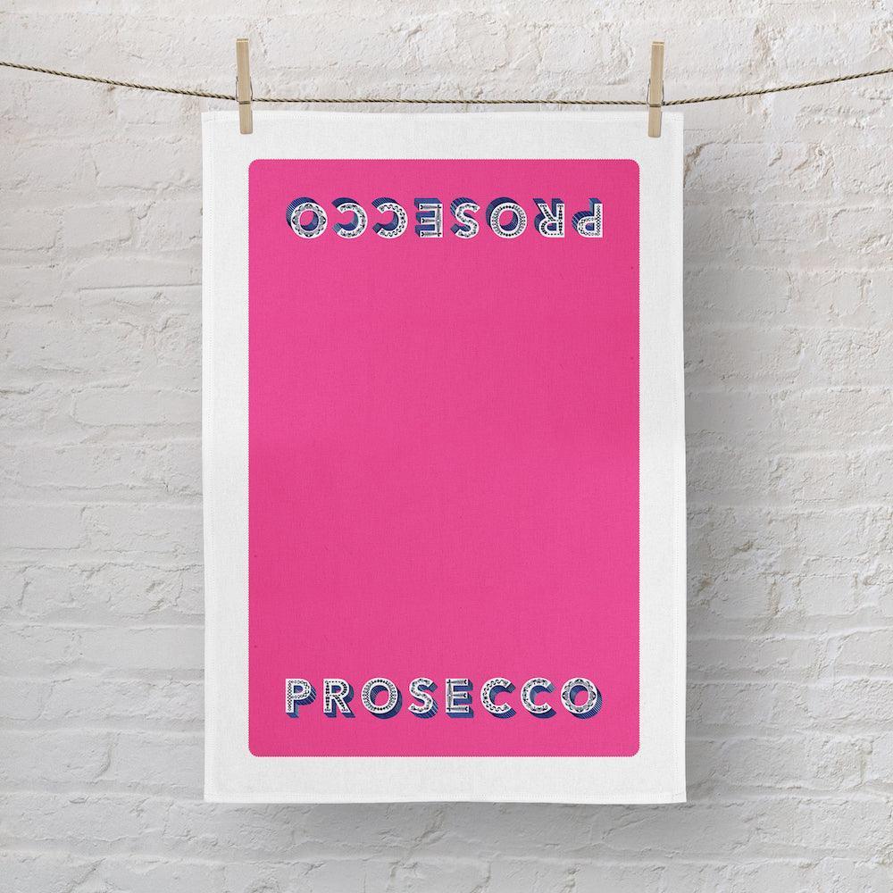 Jamida of Sweden Geschirrtuch Prosecco Pink | Halbleinen