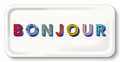 Jamida of Sweden Jamida of Sweden Tablett Bonjour | 32x15 cm Codeso Living