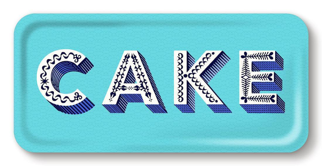 Jamida of Sweden Tablett Cake Aqua | 32x15 cm