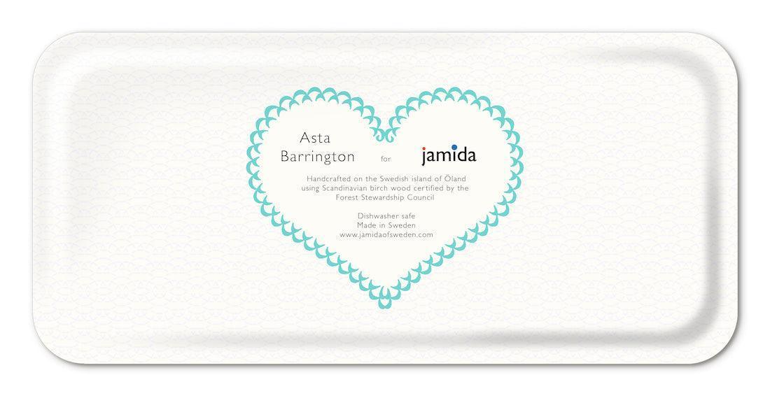 Jamida of Sweden Tablett Cake Aqua | 32x15 cm