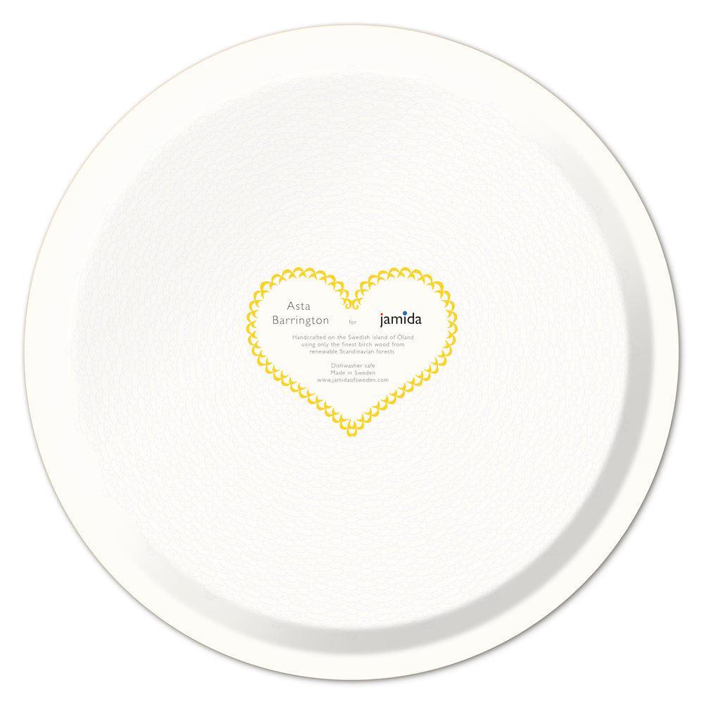 Jamida of Sweden - Tablett Good Morning Gelb | ø 39 cm - Codeso Living