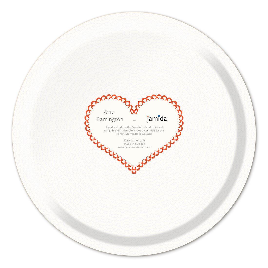 Jamida of Sweden Tablett HAPPY HOUR Orange | Ø 31 cm