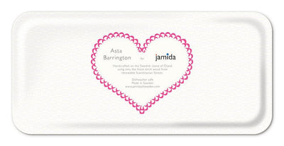 Jamida of Sweden - Tablett HAPPY Pink | 32x15 cm - Codeso Living