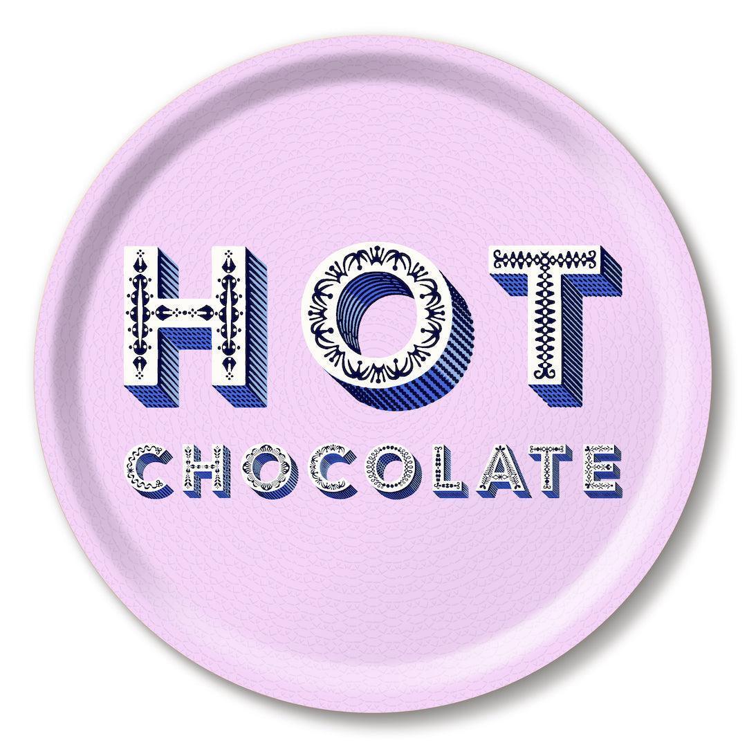 Jamida of Sweden Tablett Hot Chocolate lila | Ø 31 cm