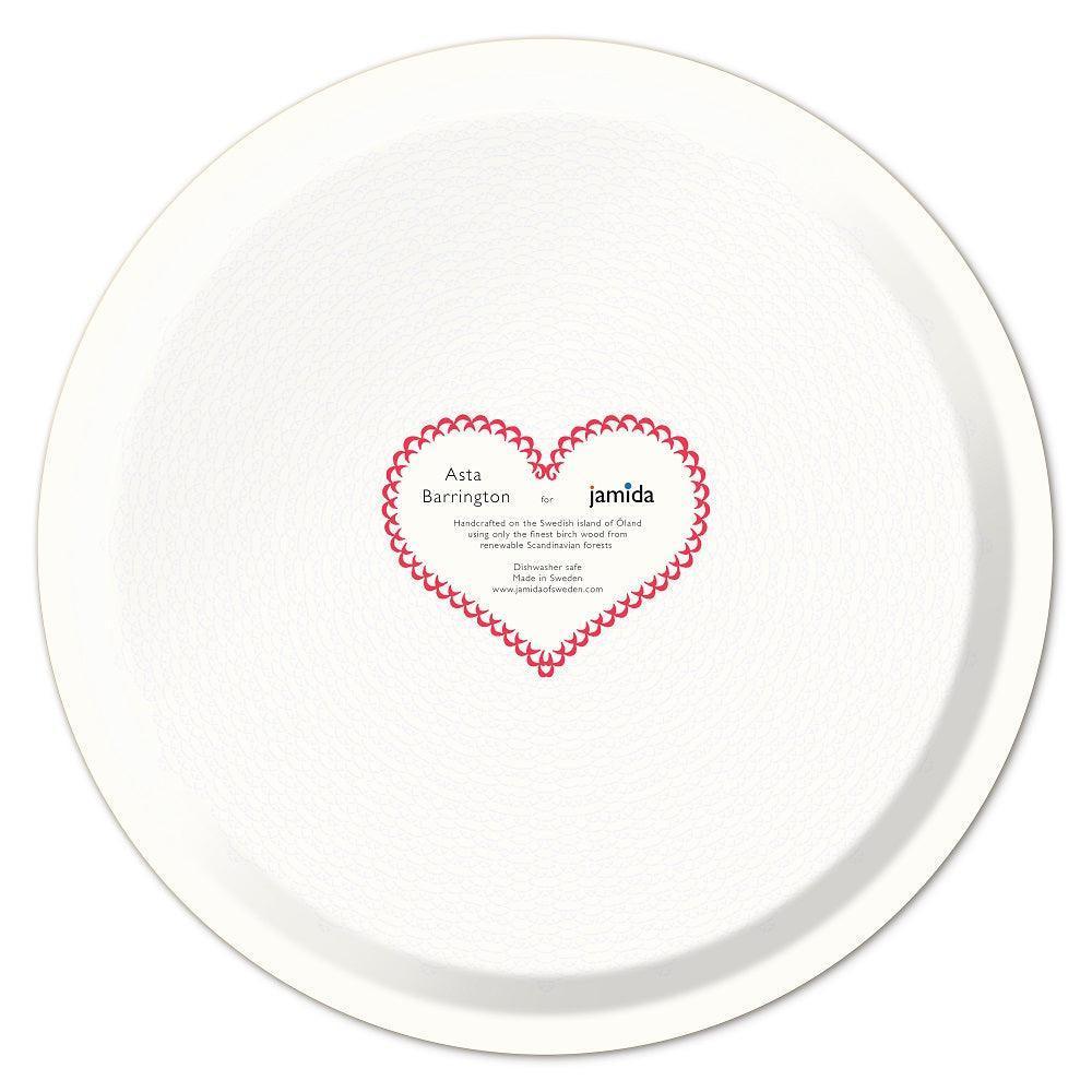 Jamida of Sweden Tablett I Love You Red | Ø 39 cm