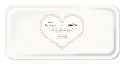 Jamida of Sweden Tablett L´Amour Rosa | 32x15 cm