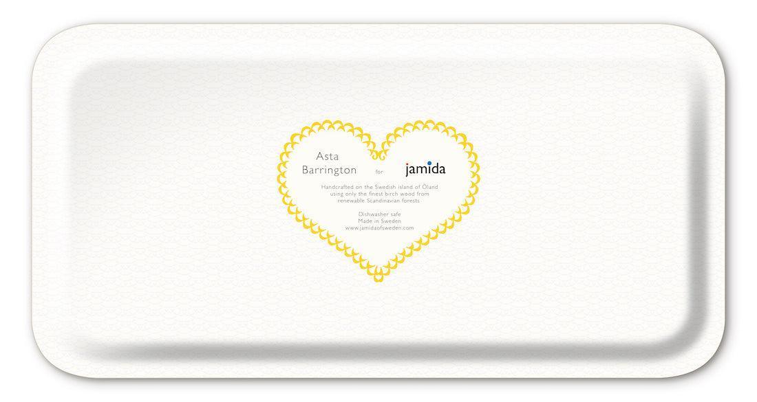 Jamida of Sweden Tablett Lemonade Gelb | 43x22 cm