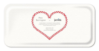 Jamida of Sweden Tablett LOVE Multicolor | 32x15 cm