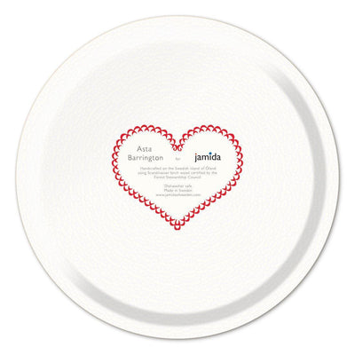 Jamida of Sweden Tablett LOVE Multicolor | Ø 31 cm