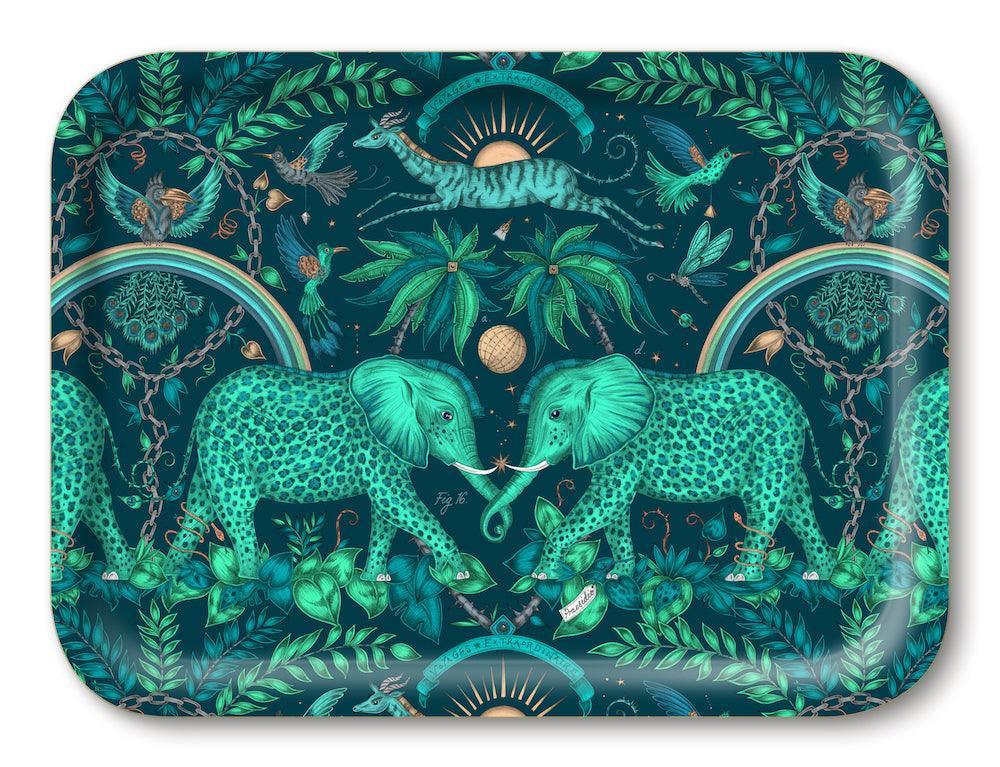 Jamida of Sweden Tablett Zambezi Teal | 27x20 cm