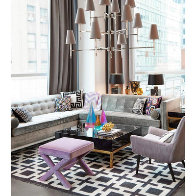 Jonathan Adler Jonathan Adler 12-flammiger Chandelier Deckenleuchter Ventana | Silber&Weiß Codeso Living