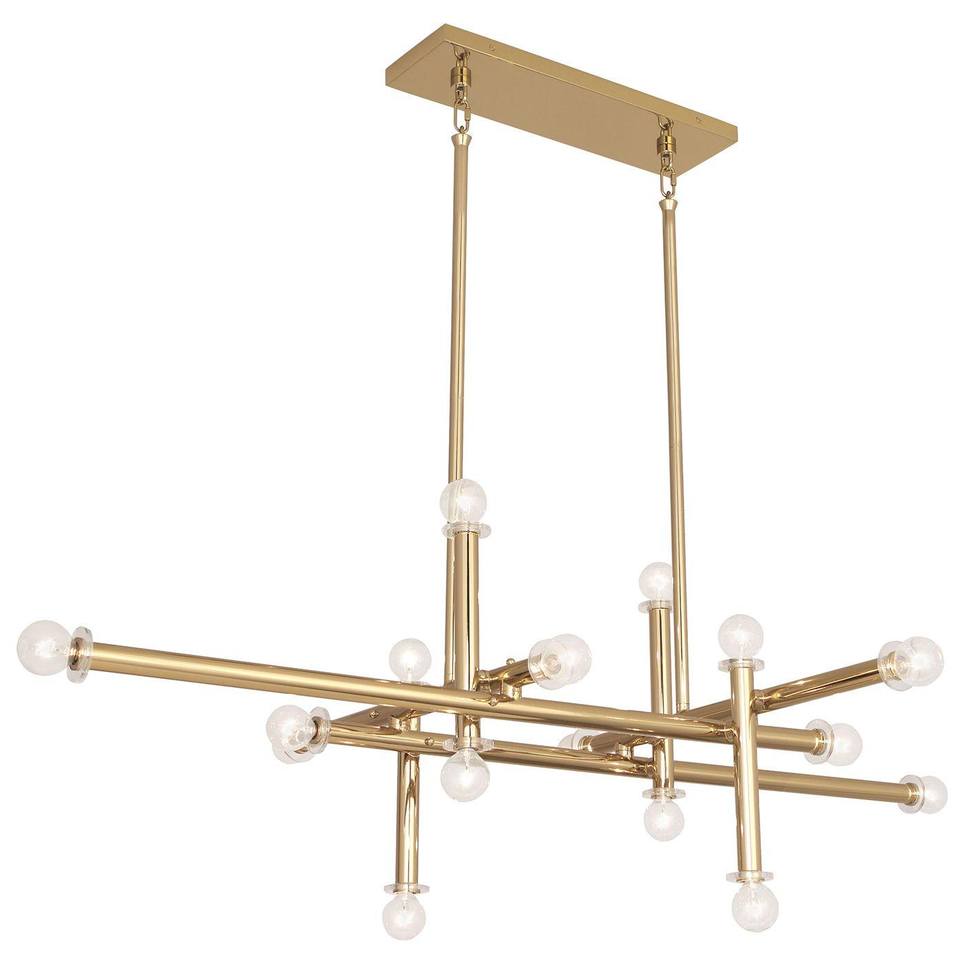 Jonathan Adler 16-flammiger Chandelier Deckenleuchter Milano | Gold