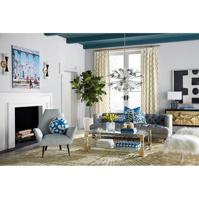 Jonathan Adler 24-flammiger Chandelier Deckenleuchter Sputnik | Silber