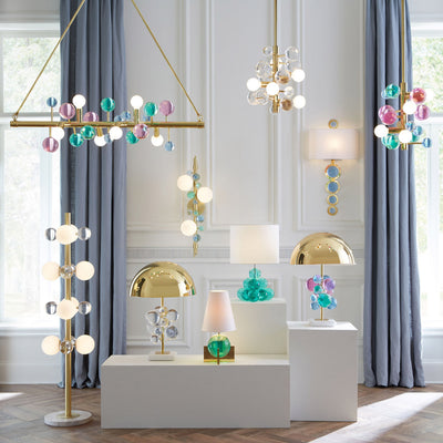 Jonathan Adler 6-flammiger Chandelier Deckenleuchter Globo | Bunt