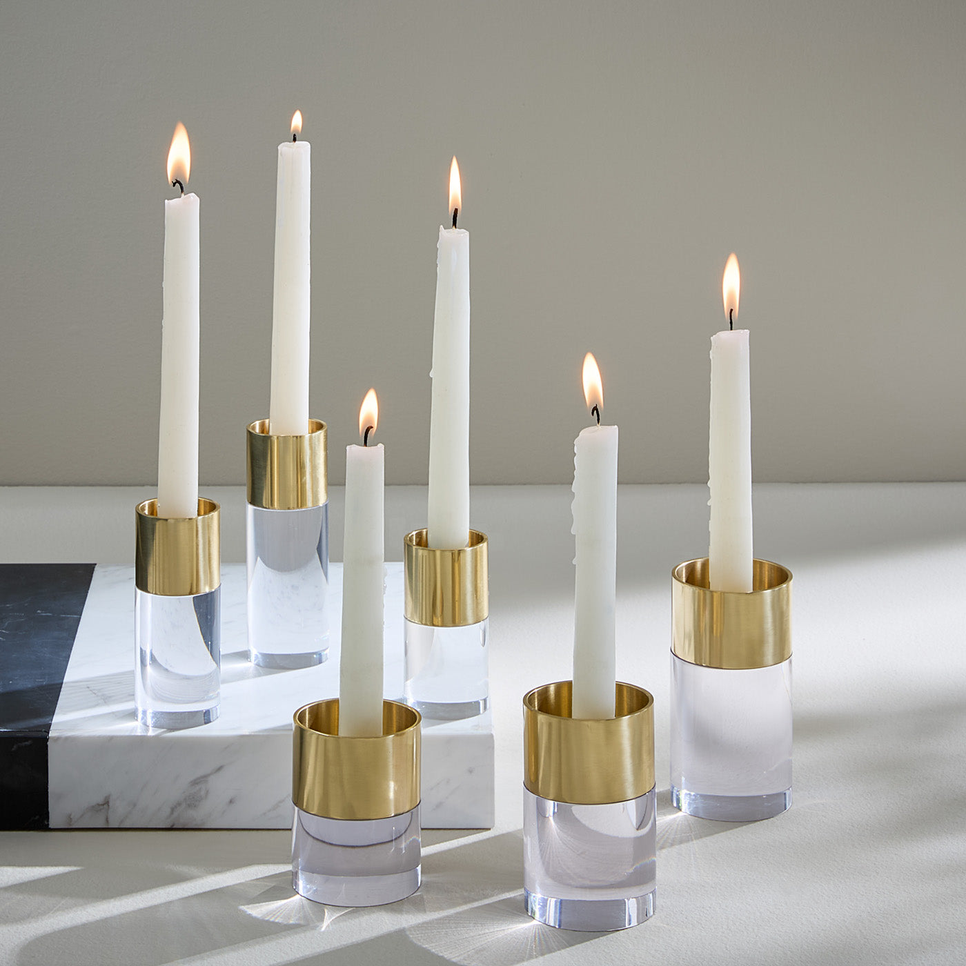 Jonathan Adler 6er Set Kerzenständer & Teelichthalter Jacques | Clear