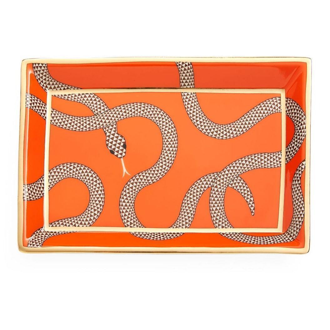 Jonathan Adler Ablageschale Eden Rectangular Tray Orange Codeso Living