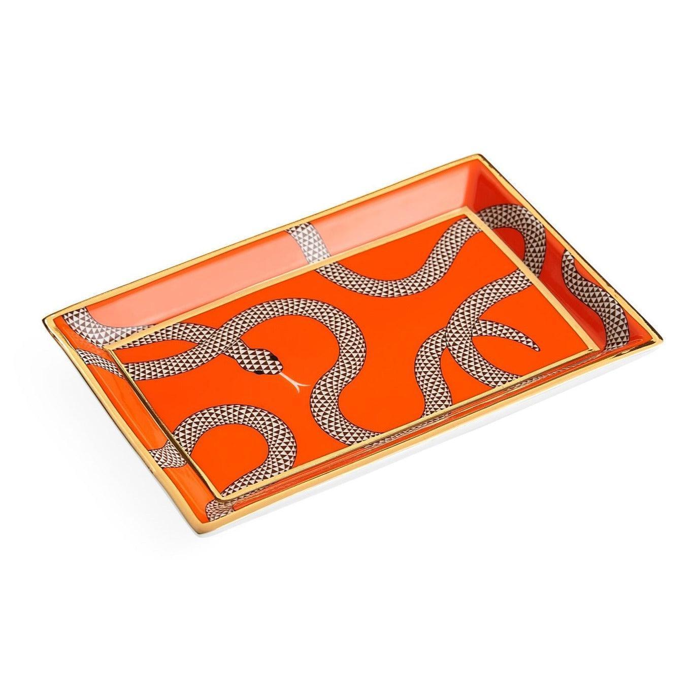 Jonathan Adler Ablageschale Eden Rectangular Tray Orange