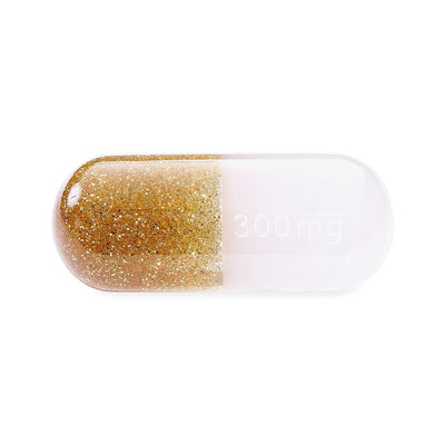 Jonathan Adler Acryl Deko Objekt Pille Medium | Gold Glitter