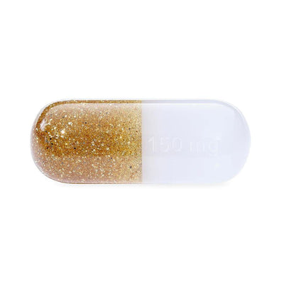 Jonathan Adler Acryl Deko Objekt Pille Small | Gold Glitter