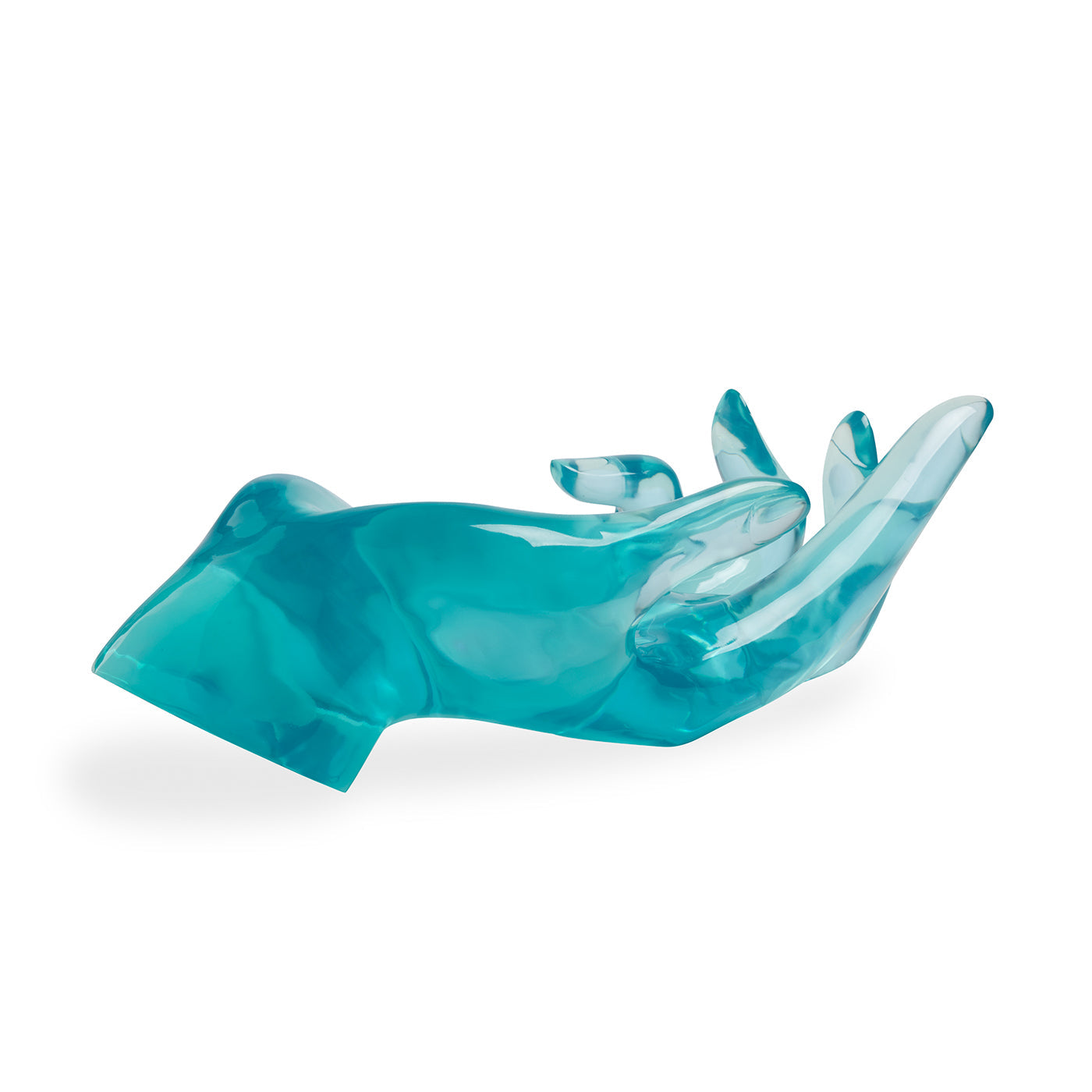 Jonathan Adler Acryl Skulptur Giant Hand Bowl | Türkis