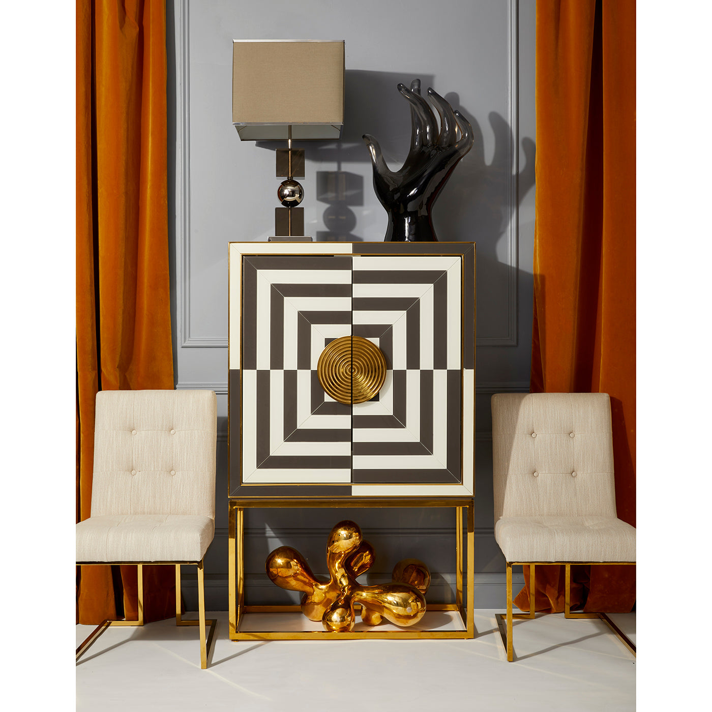 Jonathan Adler Acryl Skulptur Giant Hand | Smoke