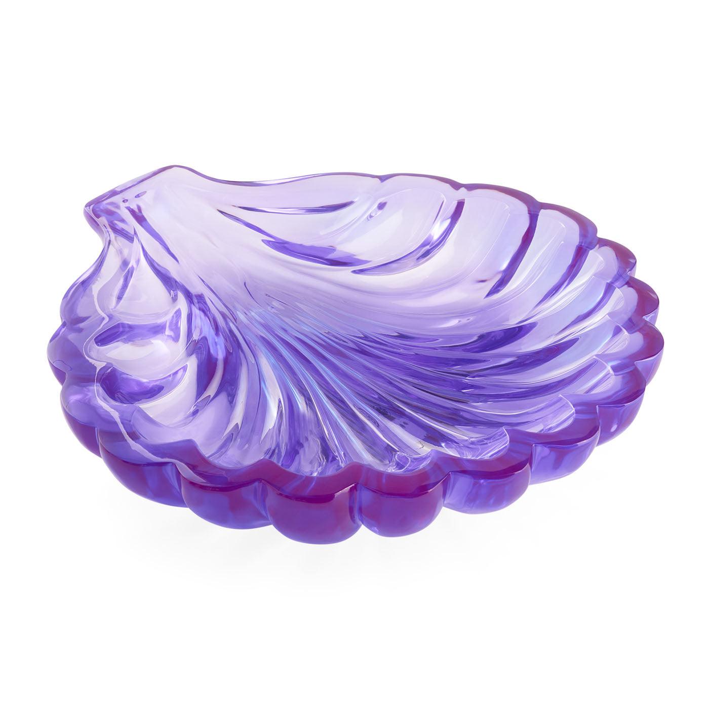 Jonathan Adler Acryl Skulptur Giant SCALLOP Muschel BOWL | Violett