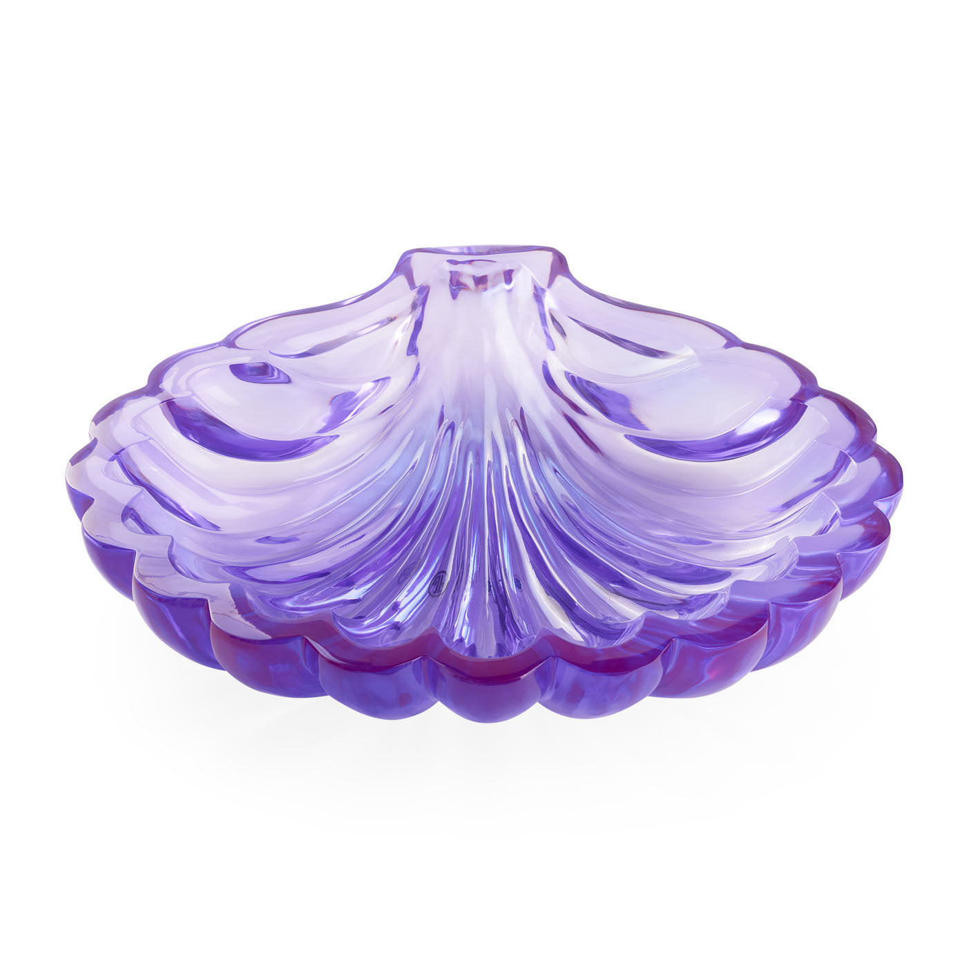 Jonathan Adler Acryl Skulptur Giant SCALLOP Muschel BOWL | Violett