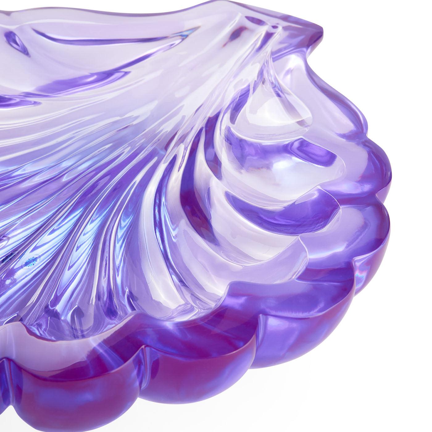 Jonathan Adler Acryl Skulptur Giant SCALLOP Muschel BOWL | Violett