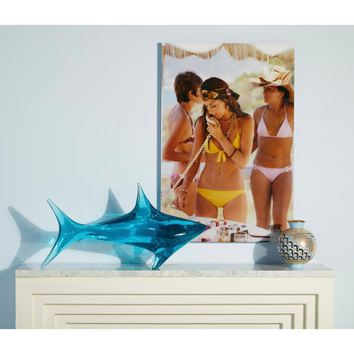 Jonathan Adler Acryl Skulptur Giant Shark Hai | Blau