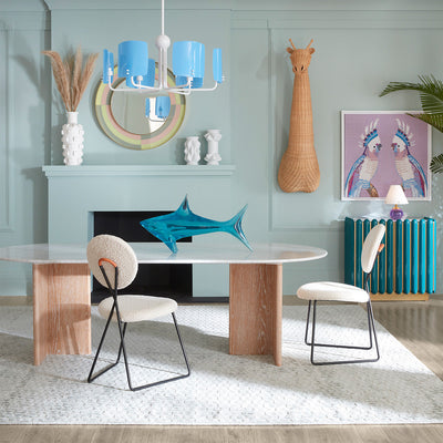 Jonathan Adler Acryl Skulptur Giant Shark Hai | Blau