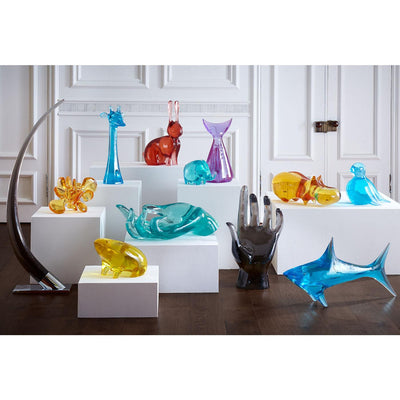 Jonathan Adler Acryl Skulptur Giant Shark Hai | Blau