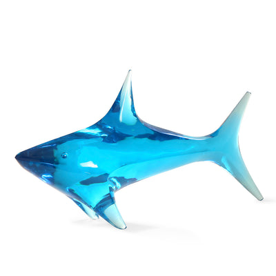 Jonathan Adler Acryl Skulptur Giant Shark Hai | Blau