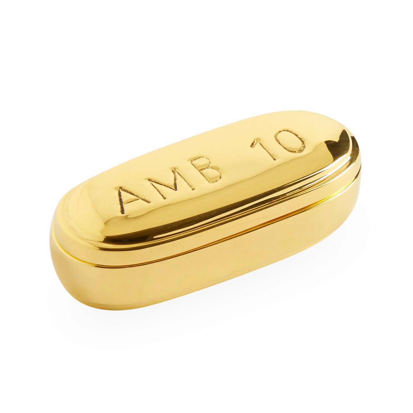 Jonathan Adler Ambien Pillendose aus massivem Messing | Gold