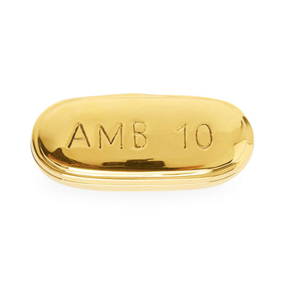 Jonathan Adler Ambien Pillendose aus massivem Messing | Gold