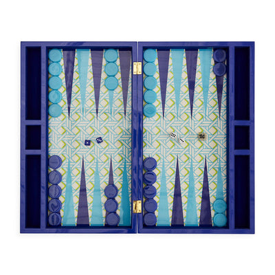 Jonathan Adler Backgammon Spiel Basketweave