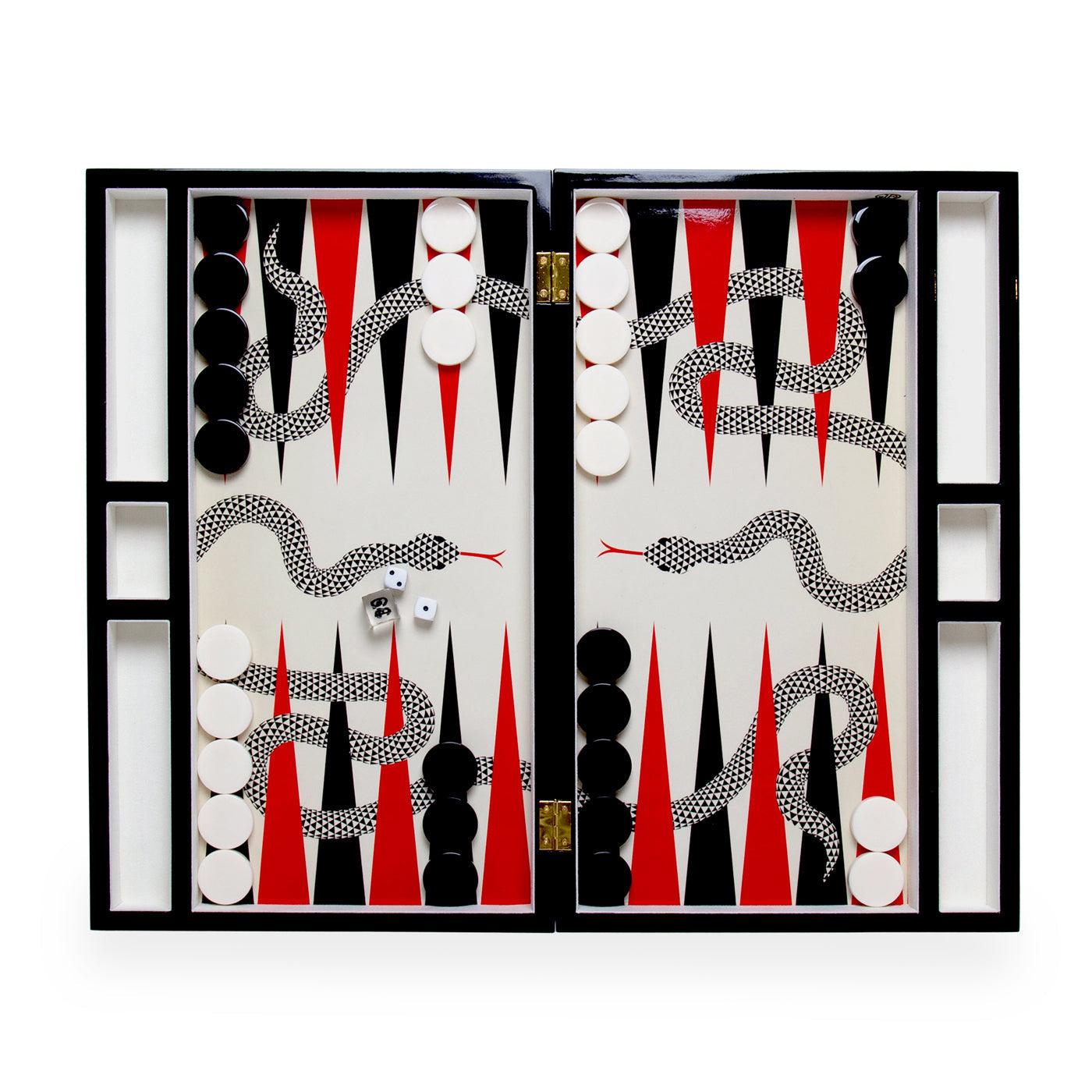 Jonathan Adler Backgammon Spiel Eden | weiß