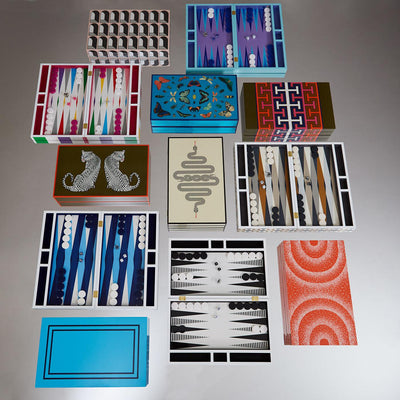 Jonathan Adler Backgammon Spiel Eden | weiß